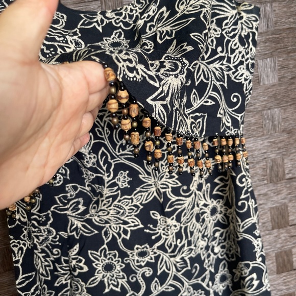 All That Jazz Vintage Beaded Rayon Sheath Dress – Size 7/8 - Picture 5 of 9